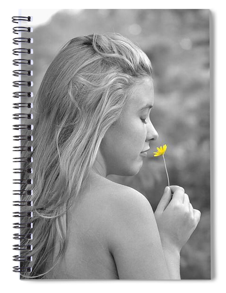 Girl Spiral Notebook featuring the photograph Christina by Carolyn Mickulas