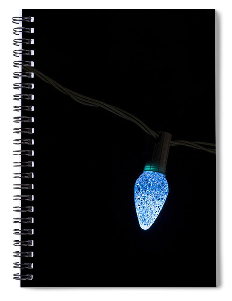 Light Spiral Notebook featuring the photograph Christmas light by Steven Ralser