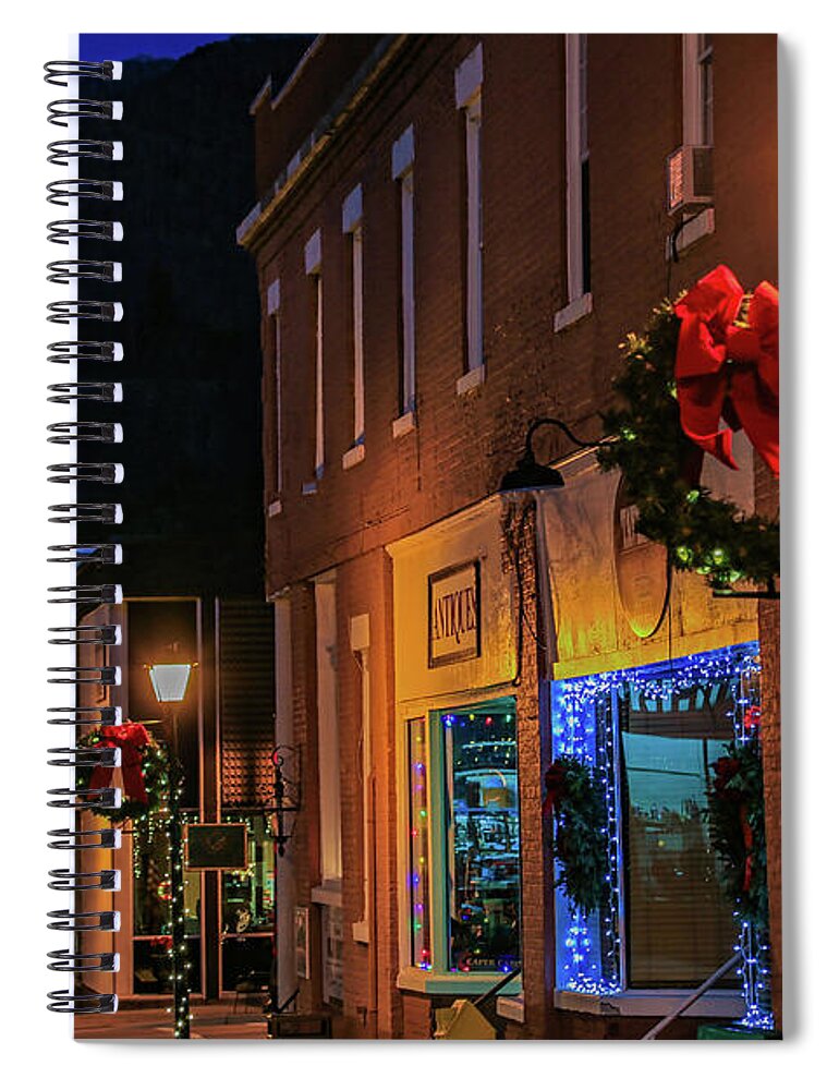 Christmas Spiral Notebook featuring the photograph Christmas Sentinels by Dale R Carlson