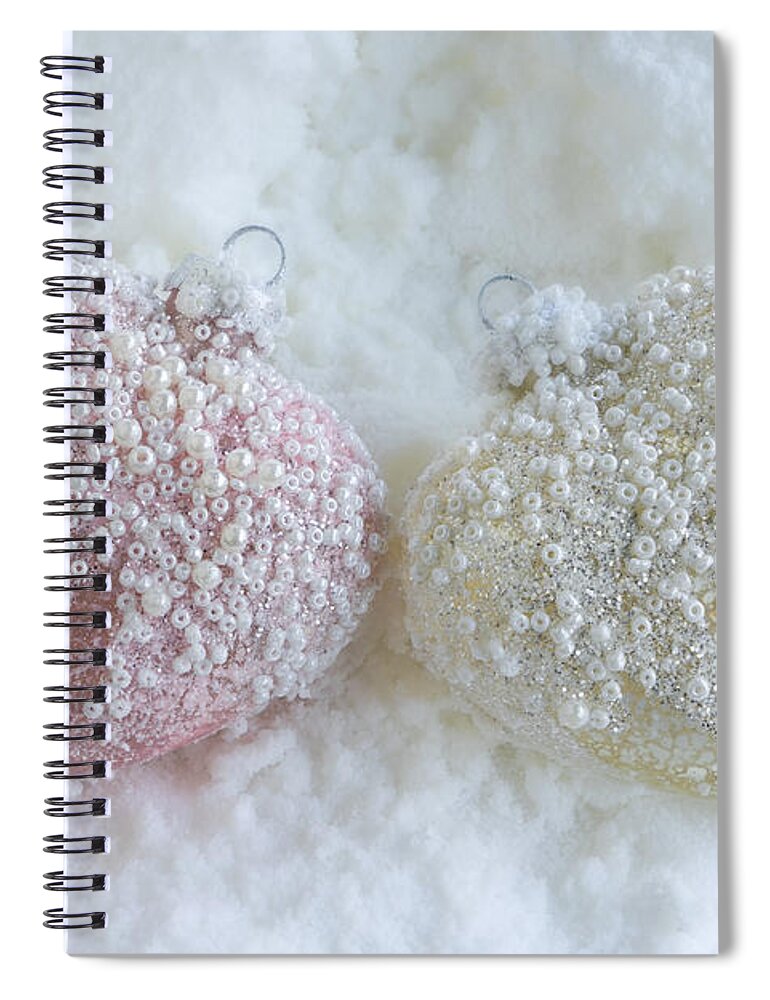 Sweethearts Spiral Notebook featuring the photograph Christmas Sweethearts by Ann Garrett