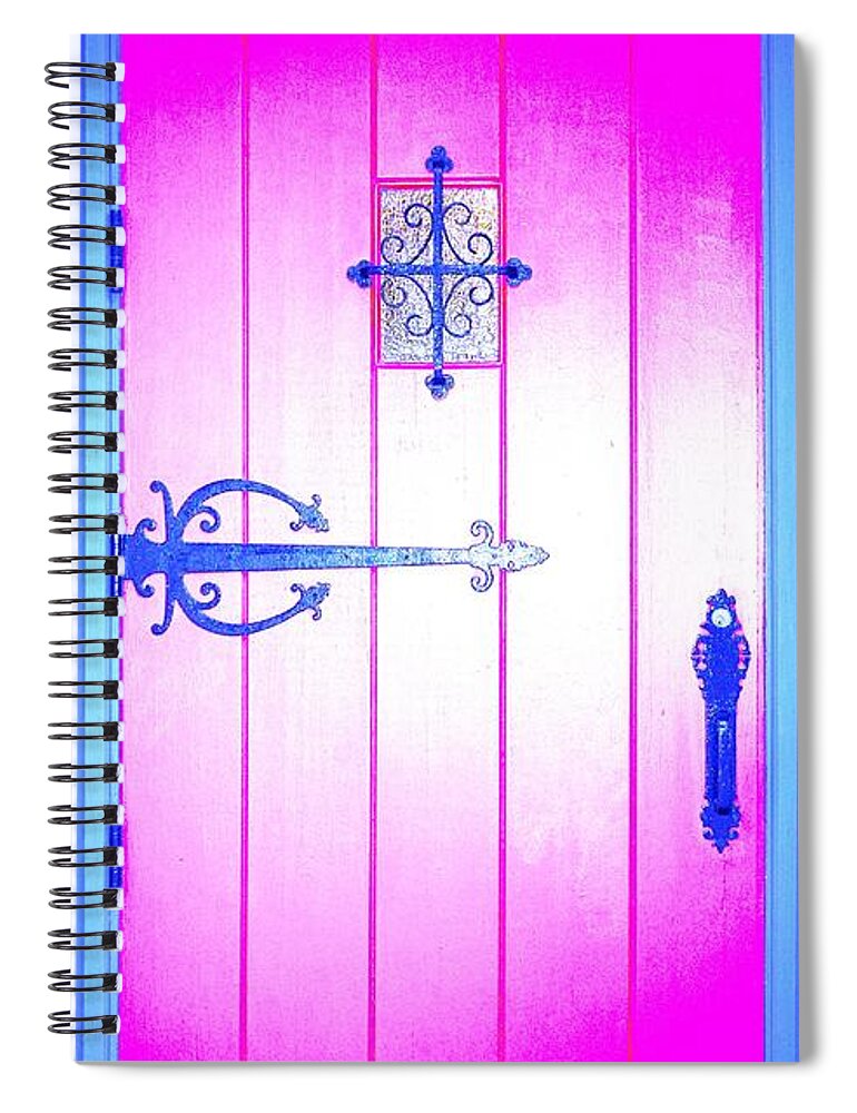 Church Spiral Notebook featuring the photograph Church Door by Merle Grenz