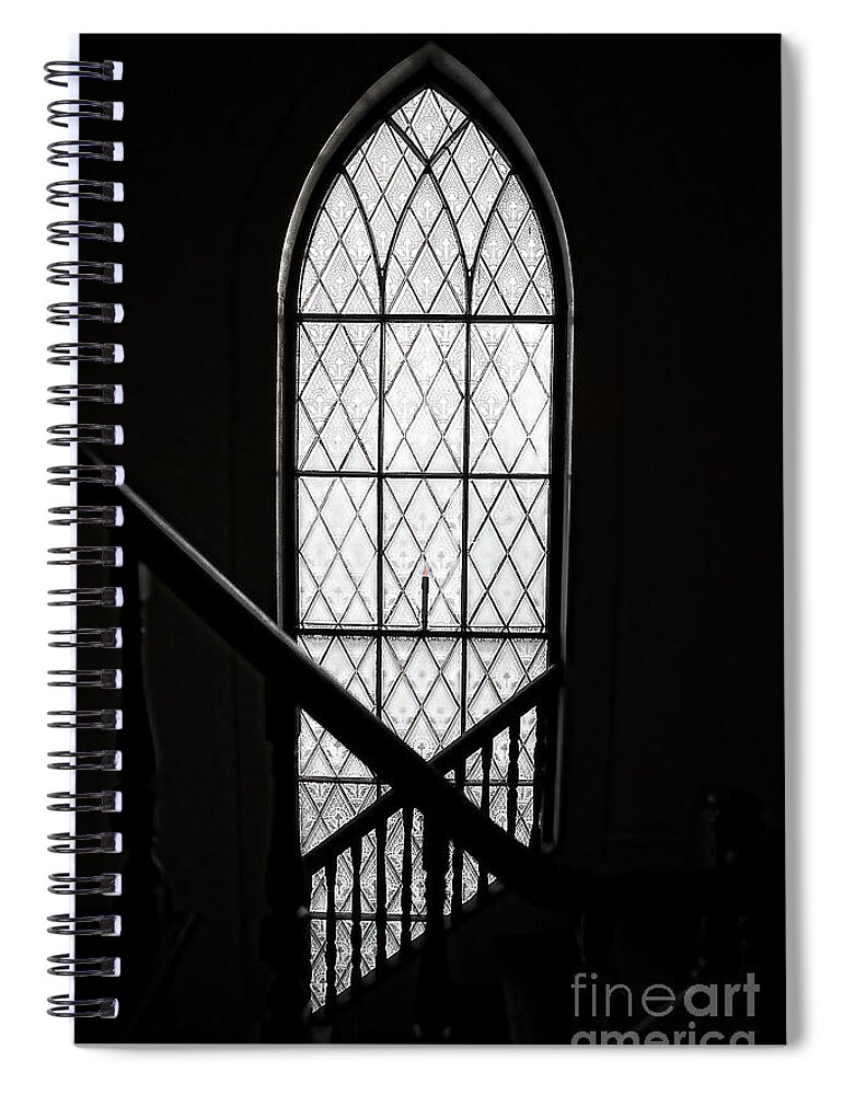 Church Spiral Notebook featuring the photograph Church Window by Alana Ranney