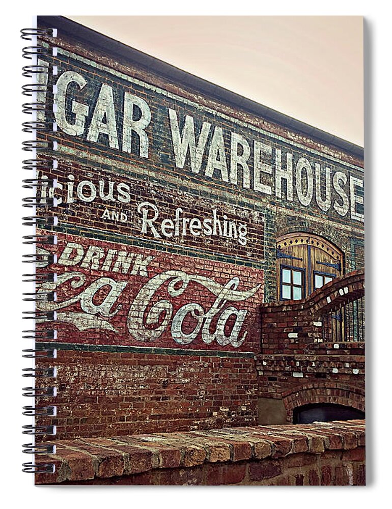 Building Spiral Notebook featuring the photograph Cigar Warehouse Greenville SC by Kathy Barney