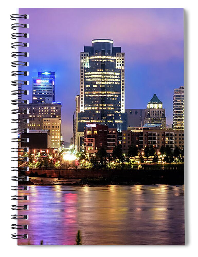 America Spiral Notebook featuring the photograph Cincinnati Skyline Art - Ohio River Print - Cityscape Photography by Gregory Ballos
