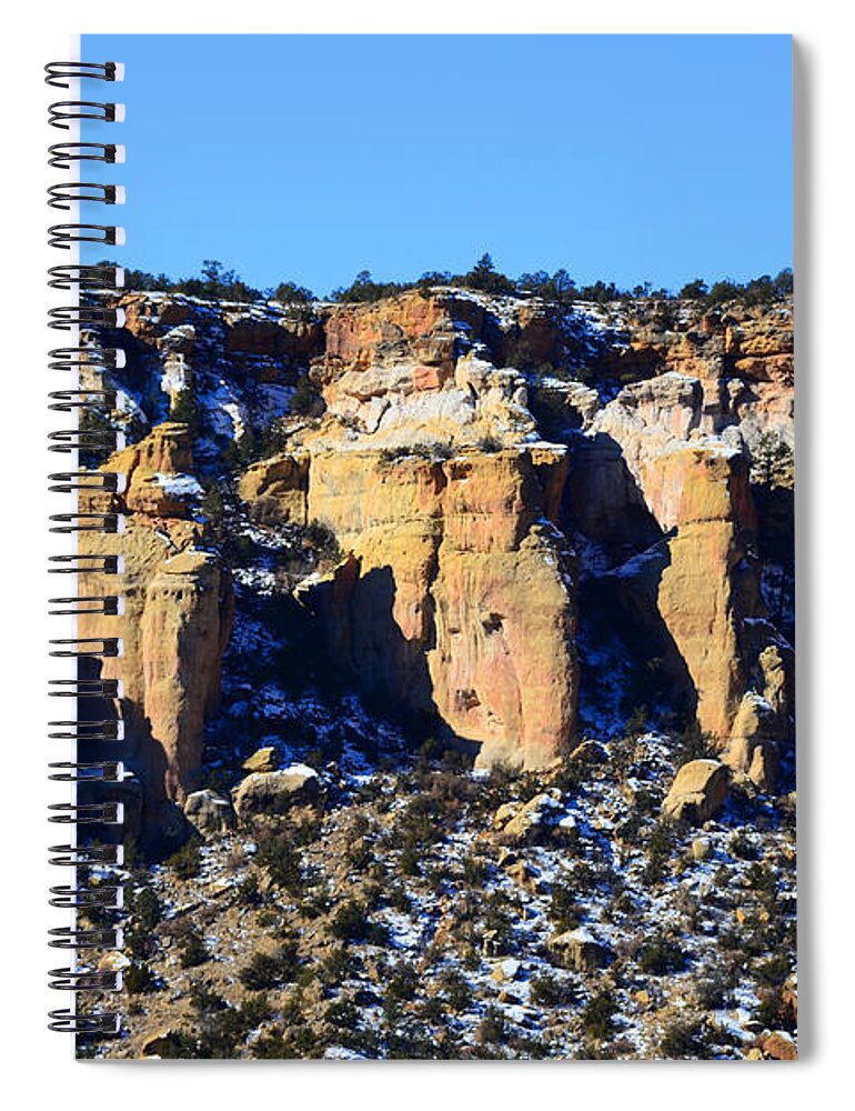 Southwest Landscape Spiral Notebook featuring the photograph Cinco by Robert WK Clark