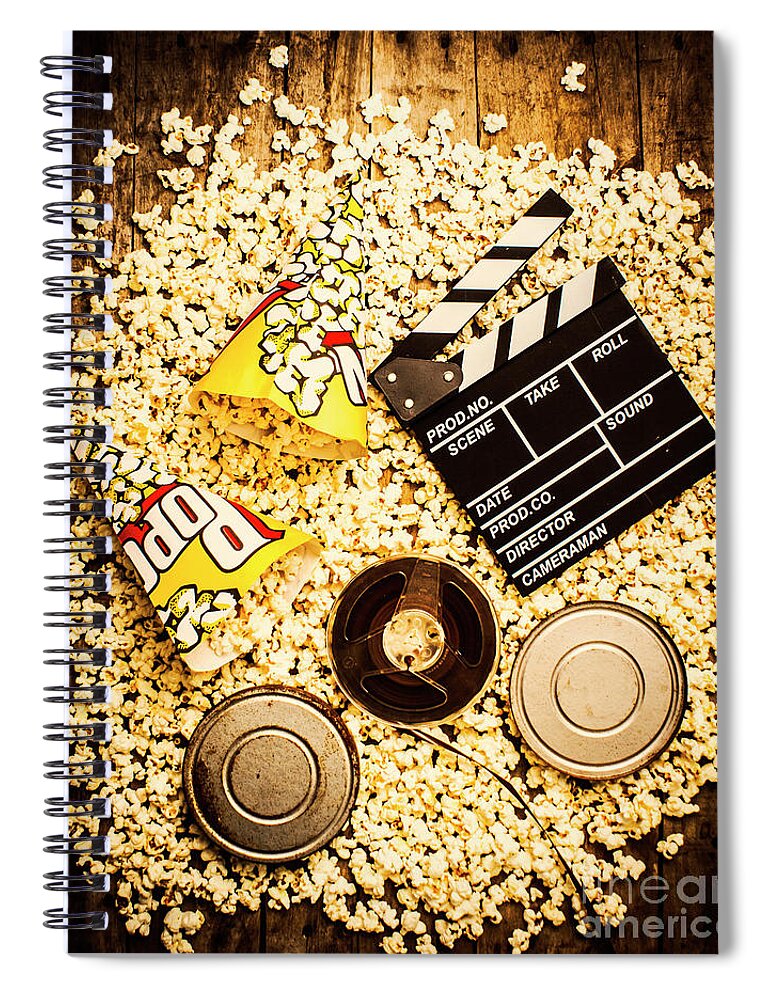 Entertainment Spiral Notebook featuring the photograph Cinema of entertainment by Jorgo Photography