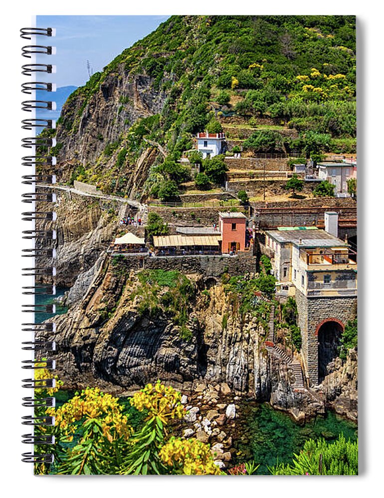 Cinque Terre Train Station Spiral Notebook featuring the photograph Cinque Terre Train Station by Carolyn Derstine