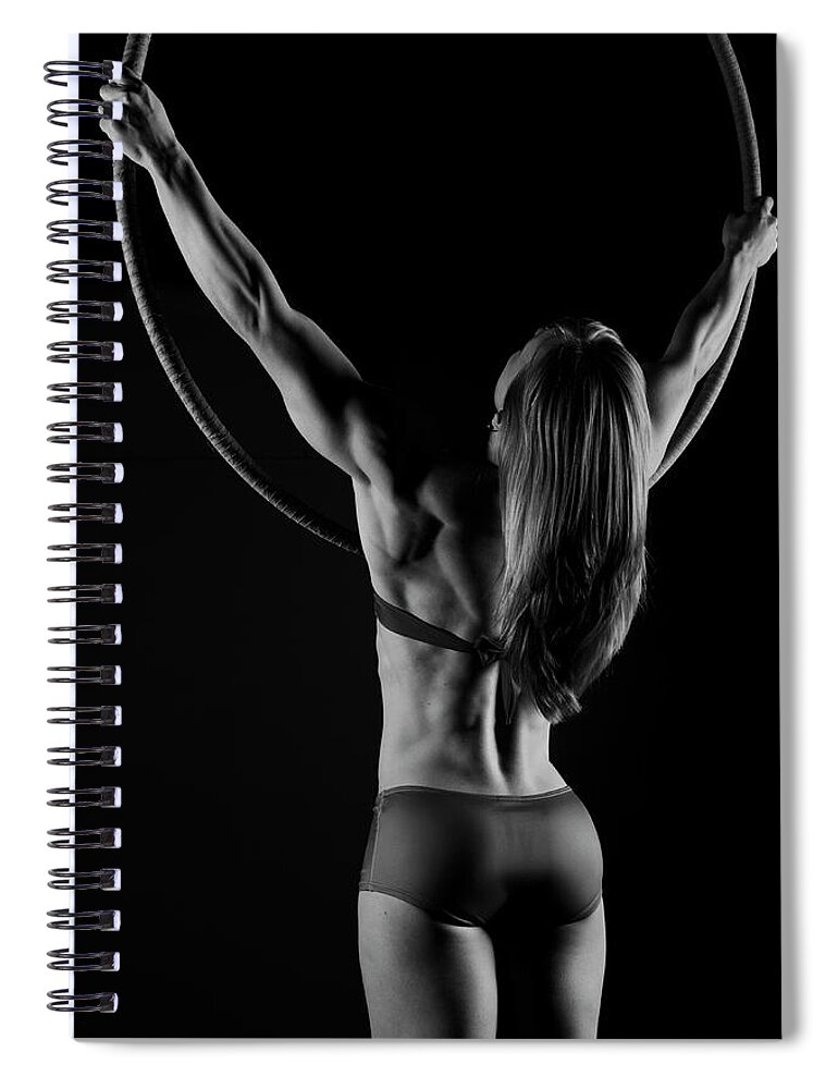 Hoop Spiral Notebook featuring the photograph Circle and Strength by Monte Arnold