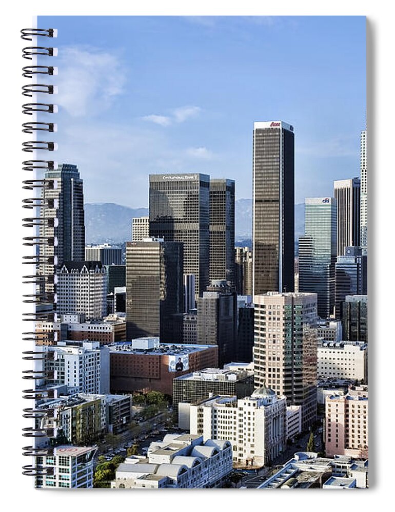 Los Angeles Spiral Notebook featuring the photograph City of Los Angeles by Kelley King