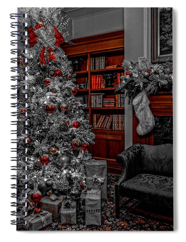  Spiral Notebook featuring the photograph Classic Christmas 1 by Rodney Lee Williams
