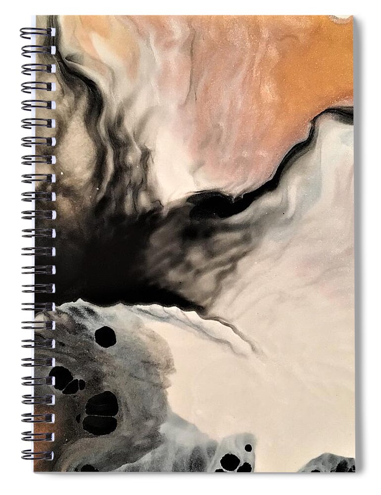 Abstract Spiral Notebook featuring the painting Classic by Soraya Silvestri