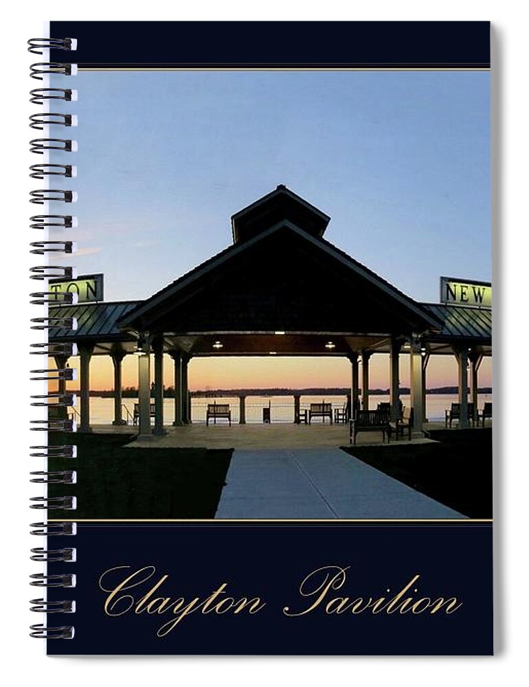 Pavilion Spiral Notebook featuring the photograph Clayton Pavilion by Dennis McCarthy