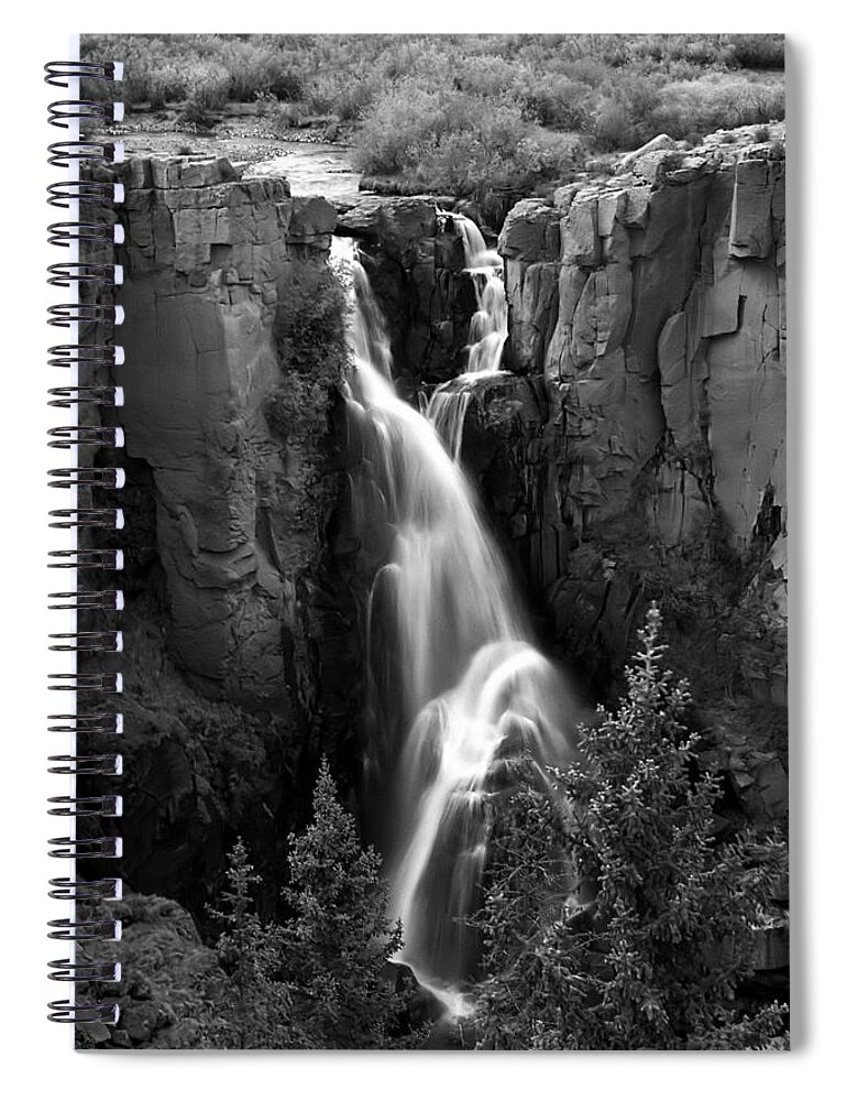 Clear Spiral Notebook featuring the photograph Clear Creek Falls by Farol Tomson