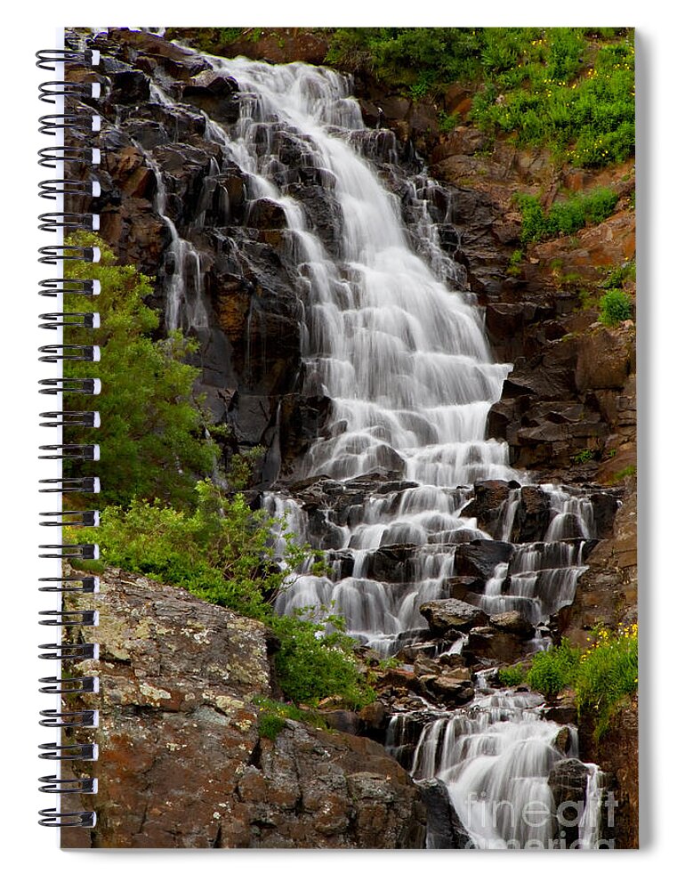 4wheel Drive Road Spiral Notebook featuring the photograph Clear Lake Falls by Lana Trussell