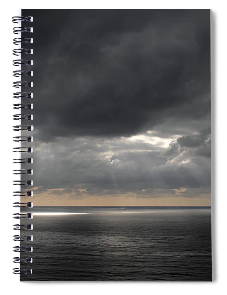 Coastal Spiral Notebook featuring the photograph Clearing Storm by David Shuler