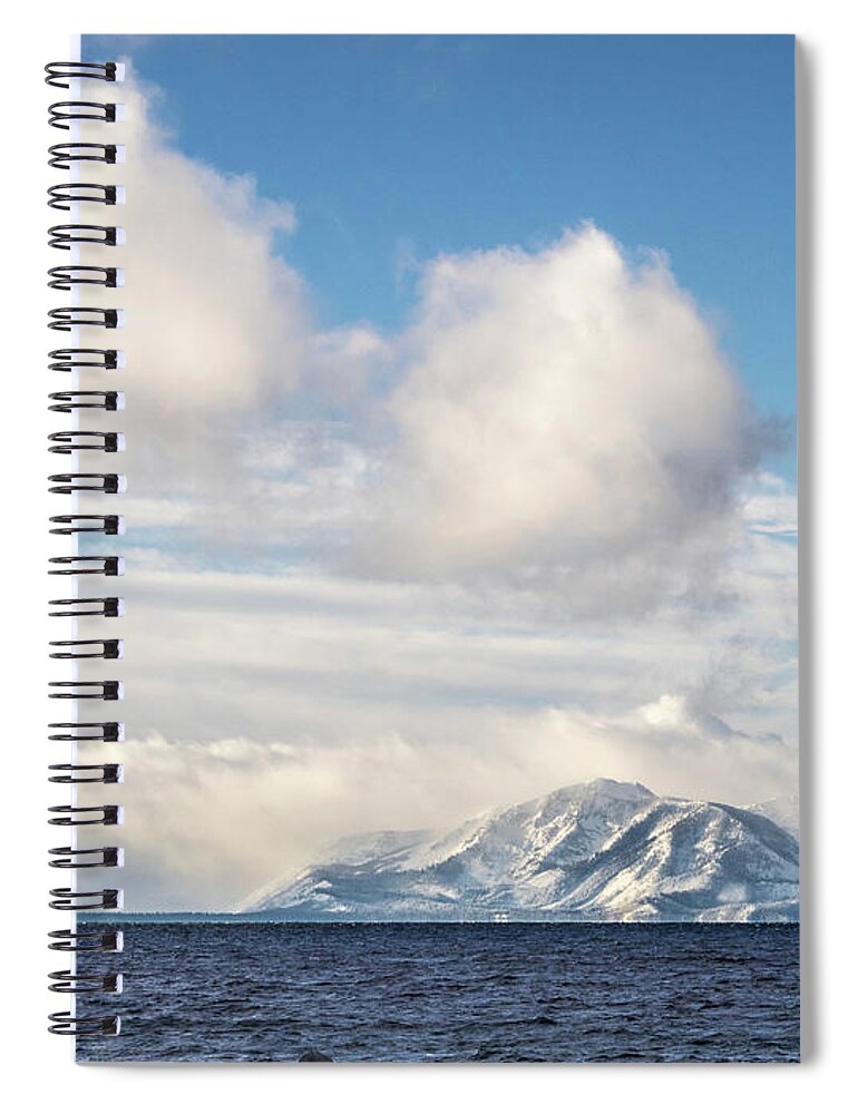 Sand Spiral Notebook featuring the photograph Clearing Storm, Mt. Tallac by Martin Gollery