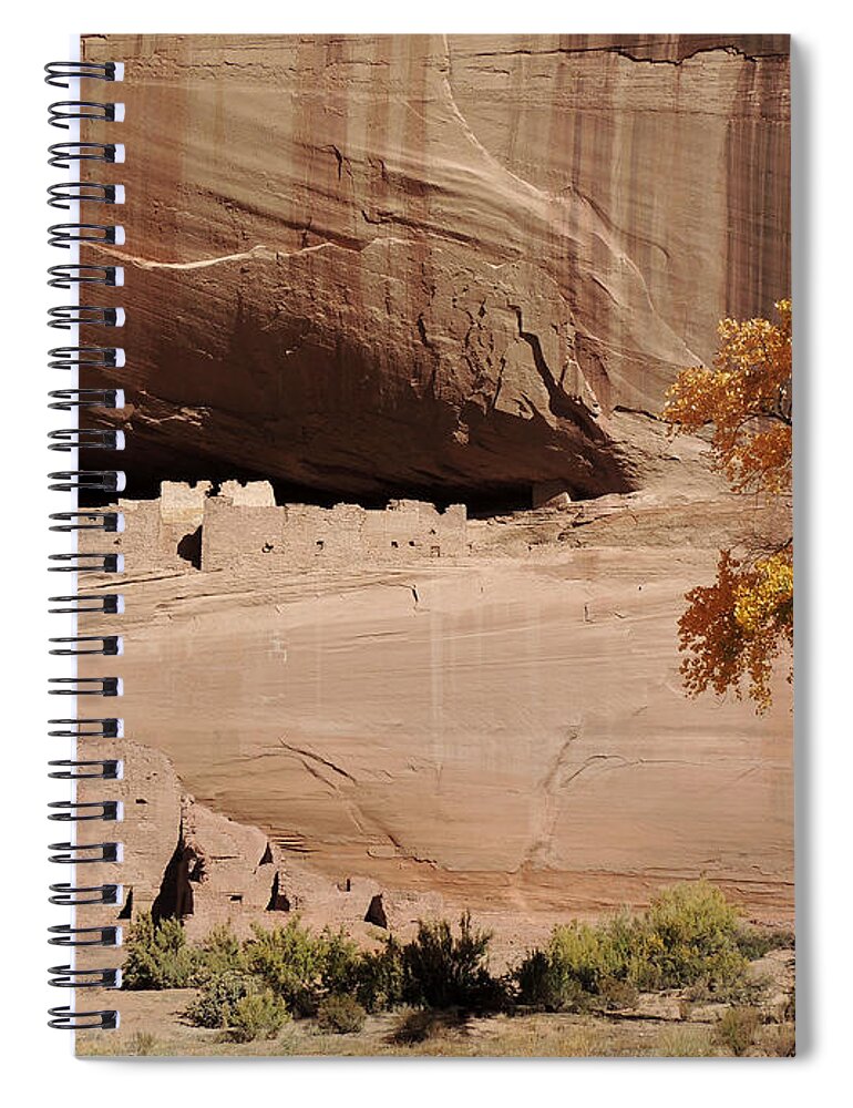 Canyon De Chelly Spiral Notebook featuring the photograph Cliff Dwellings by Gordon Beck
