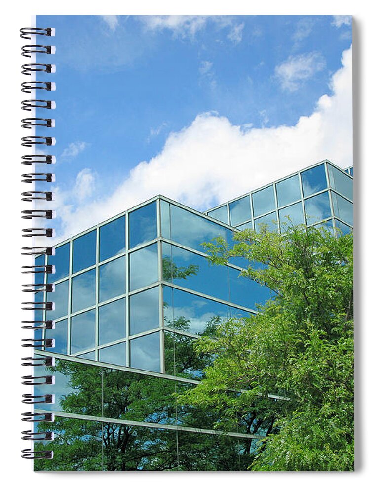 Architecture Spiral Notebook featuring the photograph Climbing Skyward by Ann Horn