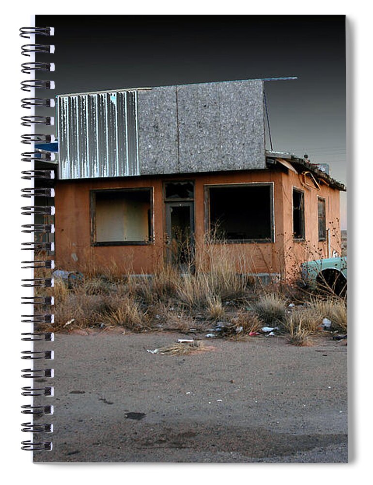 Abandoned Spiral Notebook featuring the photograph Closed by DArcy Evans