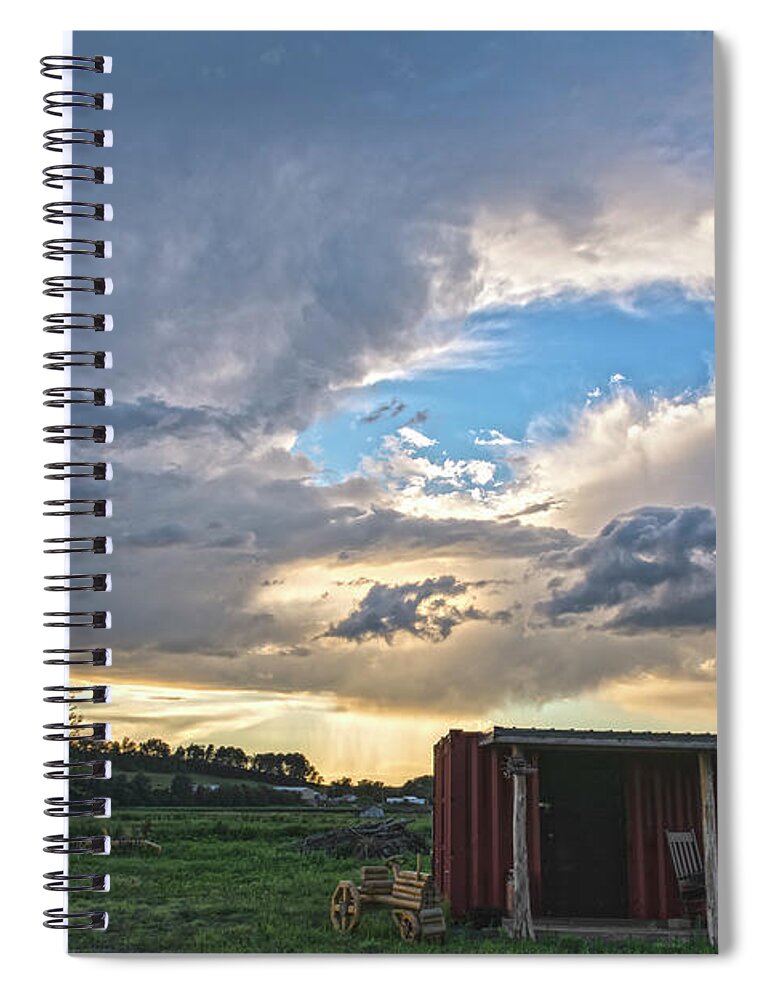 Florida Spiral Notebook featuring the photograph Cloud Portal by Angelo Marcialis