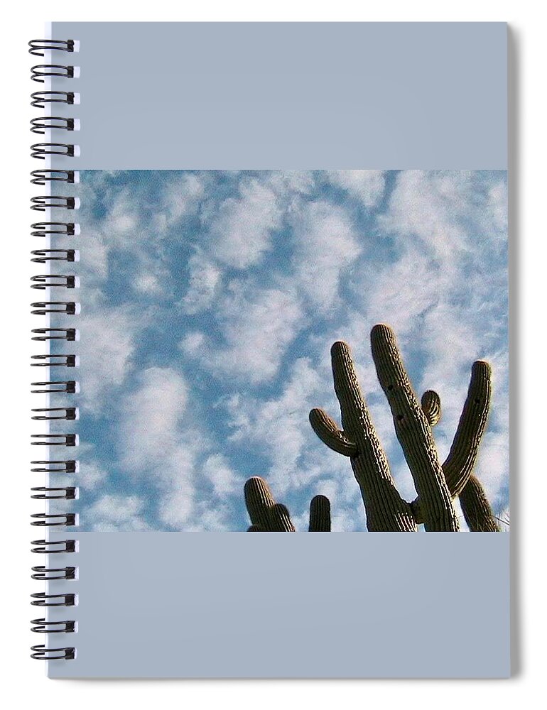 Arizona Spiral Notebook featuring the photograph Cloud Watchers 2 by Judy Kennedy