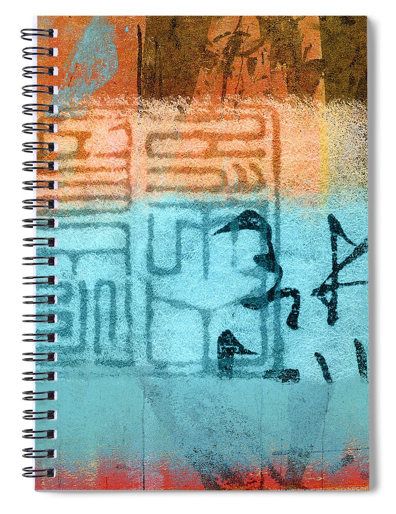 Calligraphy Spiral Notebook featuring the photograph Clouded Calligraphy by Carol Leigh