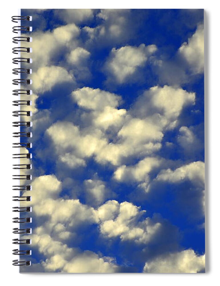 Clouds And Sky Spiral Notebook featuring the photograph Clouds And Sky by Lisa Wooten