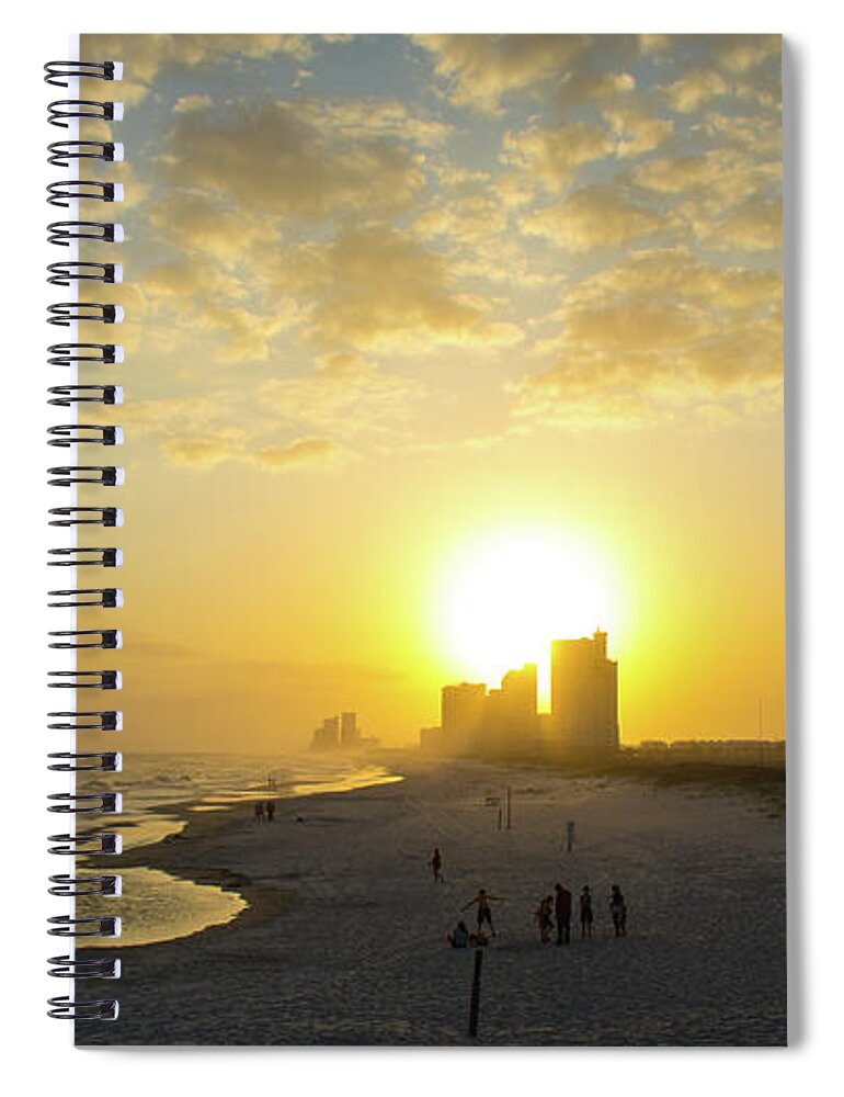 Alabama Spiral Notebook featuring the photograph Clouds at Orange Beach - Gulf Shores by James-Allen
