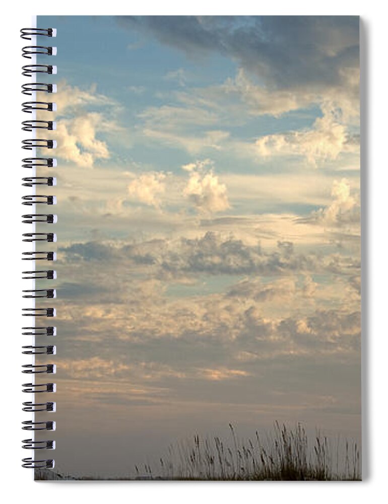Clouds Spiral Notebook featuring the photograph Clouds Gulf Islands National Seashore Florida by Paul Gaj