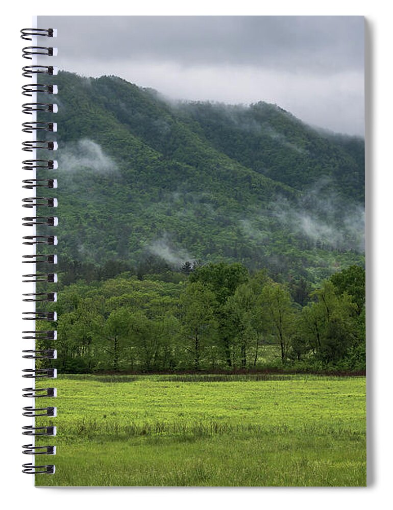 Cades Cove Spiral Notebook featuring the photograph Clouds Rolling In by Andrea Silies