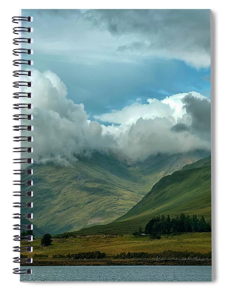 Connemara Spiral Notebook featuring the photograph Cloudy afternoon in Connemara by Jaroslaw Blaminsky