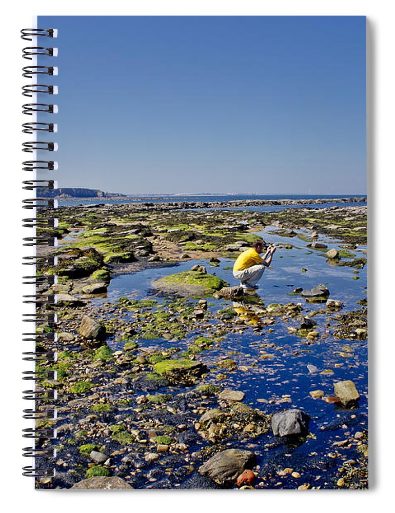 English Coast Spiral Notebook featuring the photograph Coast. Low Tide. by Elena Perelman