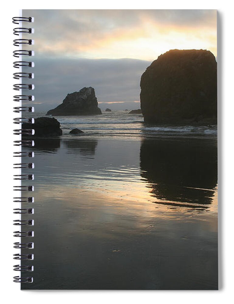 Landscape Spiral Notebook featuring the photograph Coastal Light by Dylan Punke