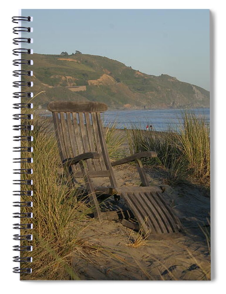Adirondack Spiral Notebook featuring the photograph Coastal Tranquility by Jeff Floyd CA