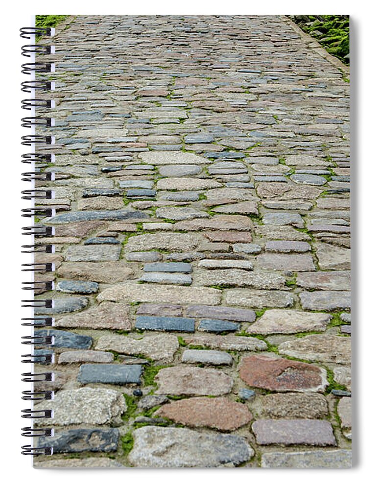 Helen Northcott Spiral Notebook featuring the photograph Cobbled Causeway by Helen Jackson