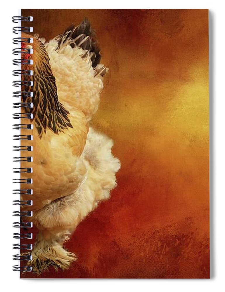Cochin Chicken Spiral Notebook featuring the photograph Cochin Chicken by Eva Lechner