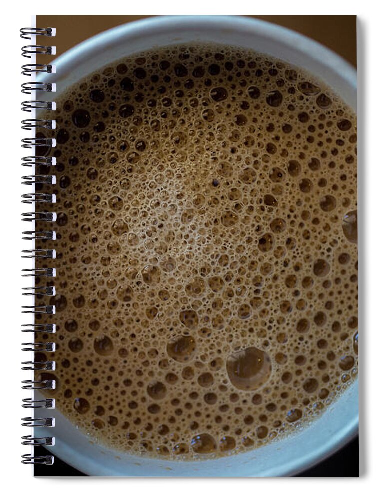 Coffee Spiral Notebook featuring the photograph Coffee Cup Starbucks 2383 by David Haskett II