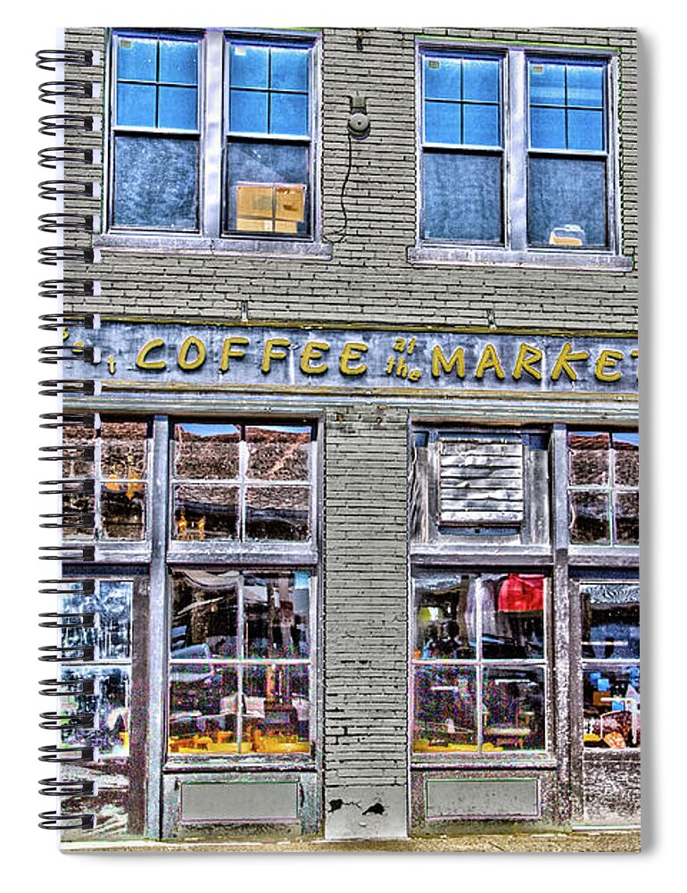 Coffee Spiral Notebook featuring the photograph Coffee Market by William Norton