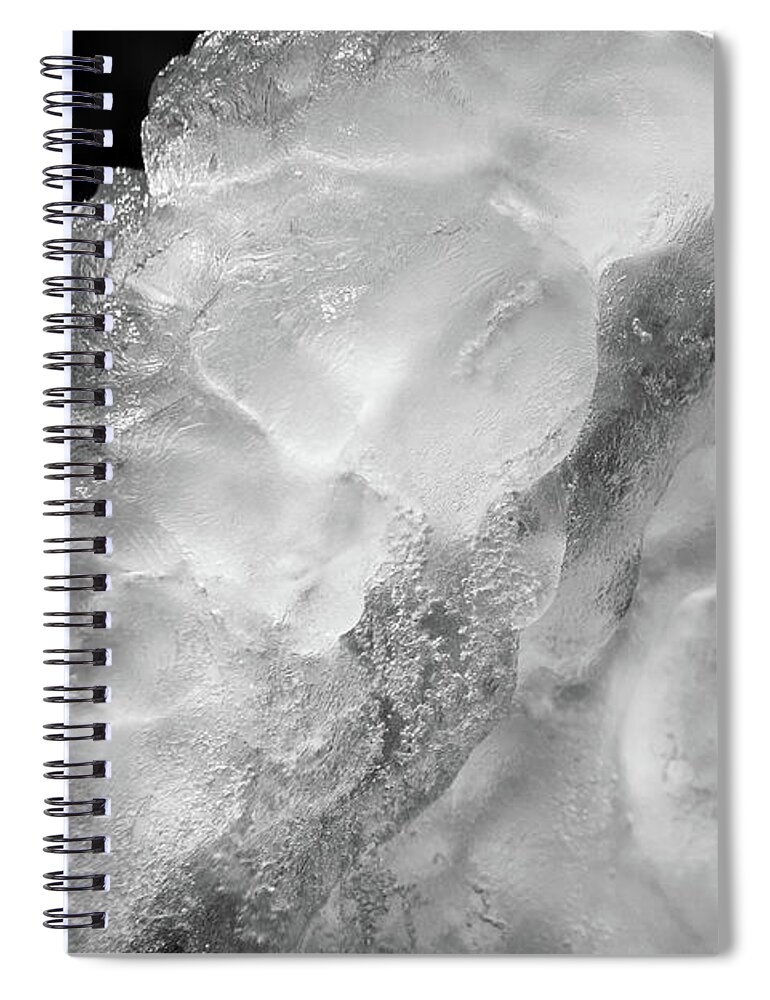 Crystal Spiral Notebook featuring the photograph Cold as Ice by Karen Adams