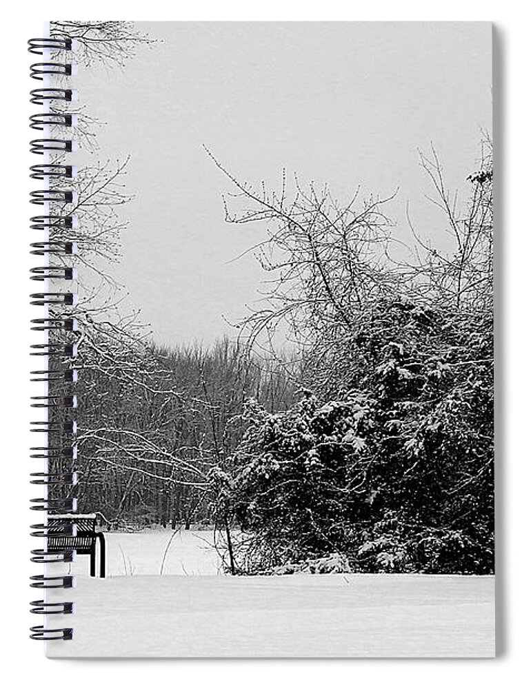 Winter Spiral Notebook featuring the photograph Coldness by Wild Thing