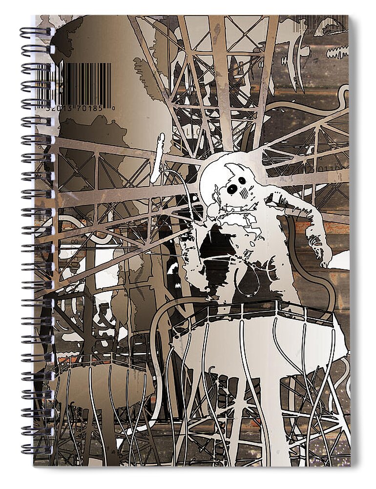 Colony Spiral Notebook featuring the digital art Colony by Jason Casteel
