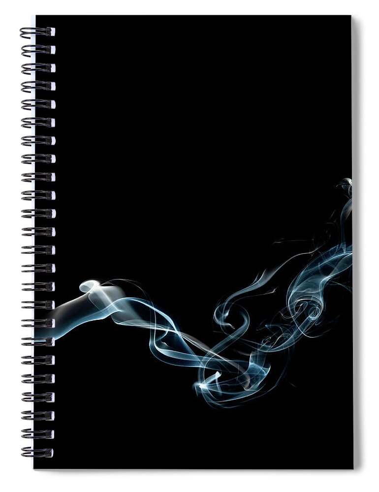 Abstract Spiral Notebook featuring the photograph Color and Smoke VI by Scott Norris