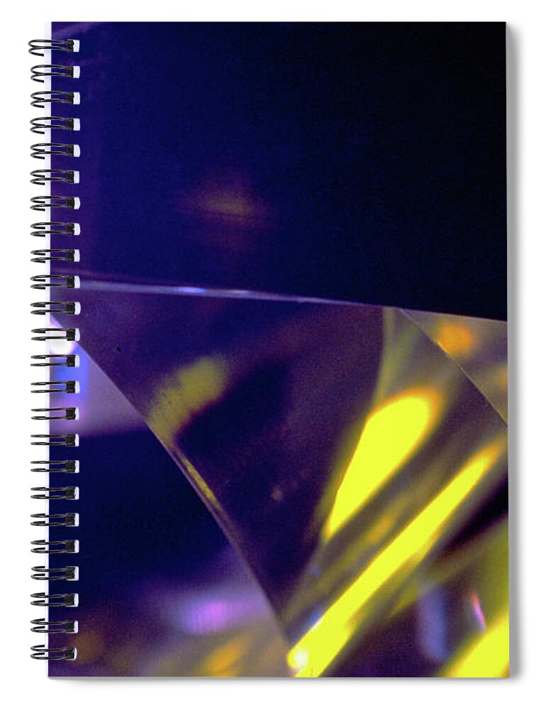 Purple Spiral Notebook featuring the photograph Color Complements by Kathy Corday
