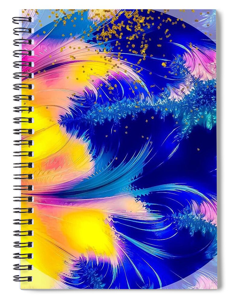 Yellow Spiral Notebook featuring the photograph Color Me Happy by Diane Lindon Coy