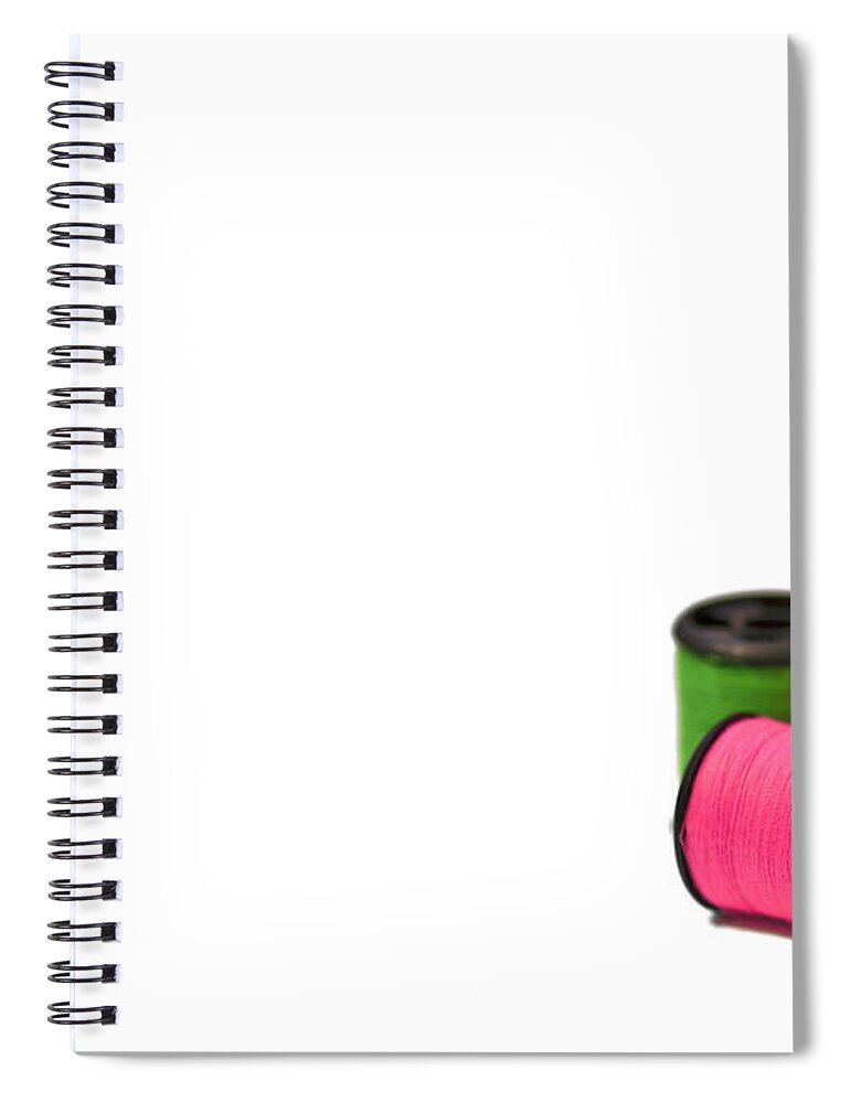 Thread Spiral Notebook featuring the photograph Color Me Happy by Evelina Kremsdorf
