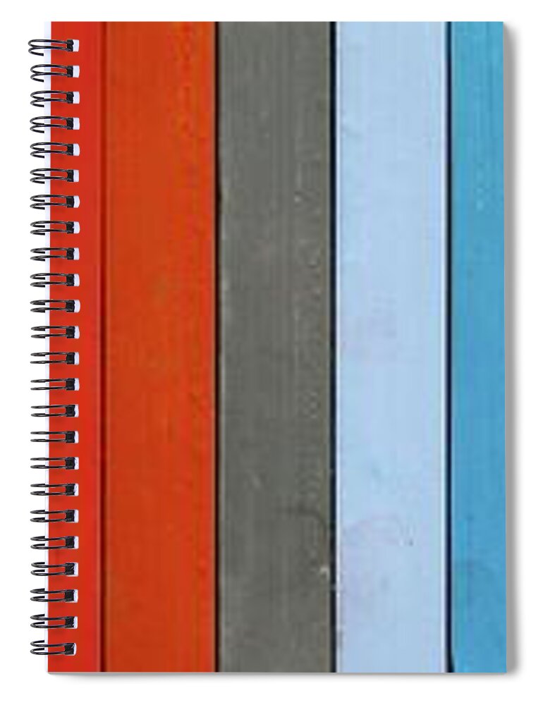 Could Spiral Notebook featuring the photograph Color range - detail of the colored pastels by Michal Boubin