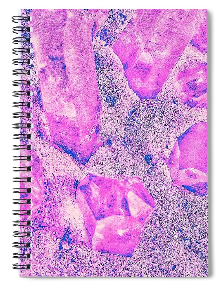 Color Spiral Notebook featuring the photograph Color Trend Crystal Zen by Rachel Hannah