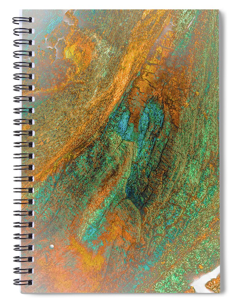Abstract Spiral Notebook featuring the photograph Color Vein Bark Abstract by Bruce Pritchett