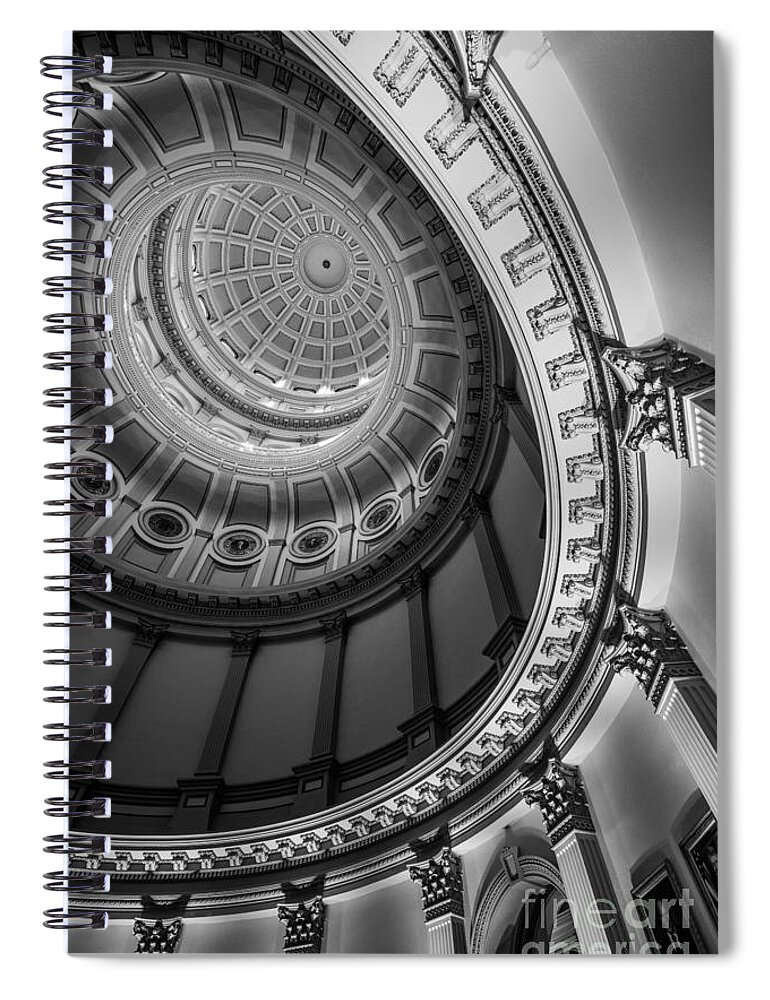 Colorado Spiral Notebook featuring the photograph Colorado Capitol Building Rotunda 4 - Denver by Gary Whitton