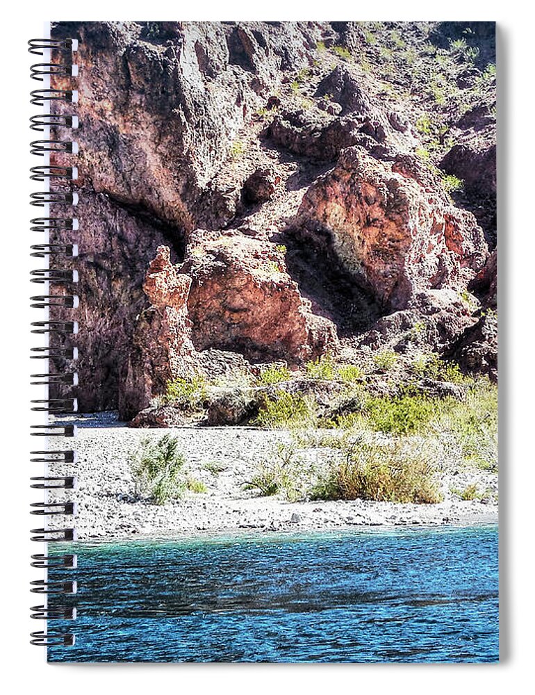 Colorado River Spiral Notebook featuring the photograph Colorado River - Black Canyon - Camping by Leslie Montgomery
